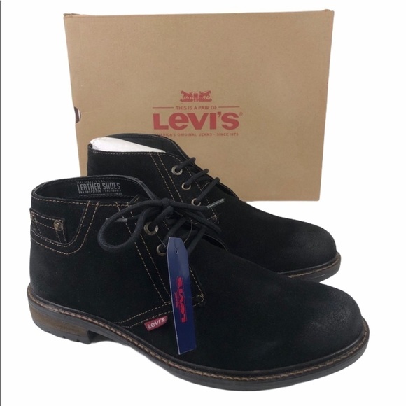 LEVI’S Cambridge Suede Black Lace Up Boots main image 4